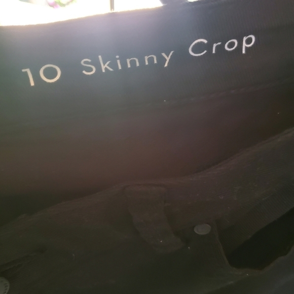 LC Lauren Conrad Skinny Crop Sz. 10 Capri's with Embellished Edge - Picture 4 of 12